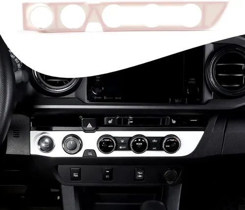 Vista 27 de Lcojicep Cubierta de panel de botón de aire acondicionado, accesorios de automóvil compatibles con Tacoma 2016-2020