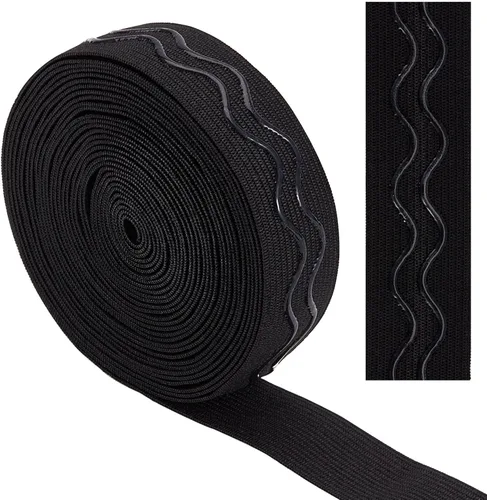 Vista 9 de GORGECRAFT Cinta elástica de silicona antideslizante de 5 yardas de 1 pulgada de ancho, banda de agarre elástica de goma, correas elásticas