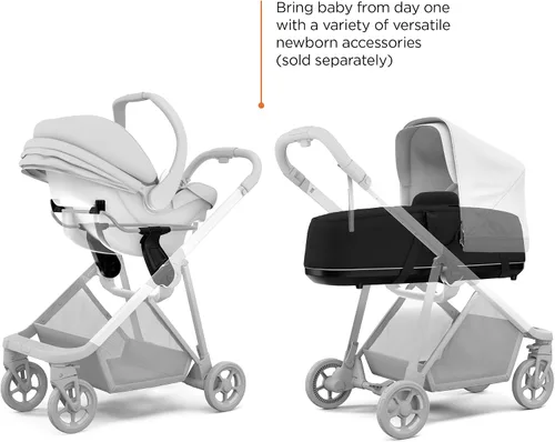 Vista 6 de Thule Cochecito de bebé Shine, características de cochecito de tamaño completo, diseño compacto y ligero, asiento reversible, cesta de Mezcla