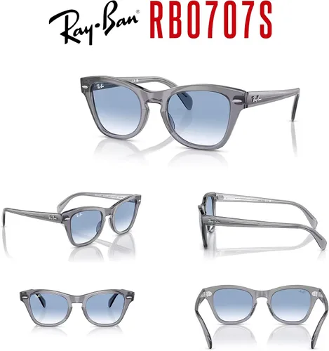 Vista 7 de Ray-Ban RB0707S - Lentes de sol cuadrados para hombre y mujer + paquete con kit de gafas de diseñador iWear