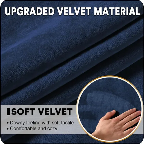 Vista 179 de OKYUK Fundas para sofá modular, 3 piezas, fundas de cojín de terciopelo para sofá, en forma de L, funda de cojín separado para sofá, protector
