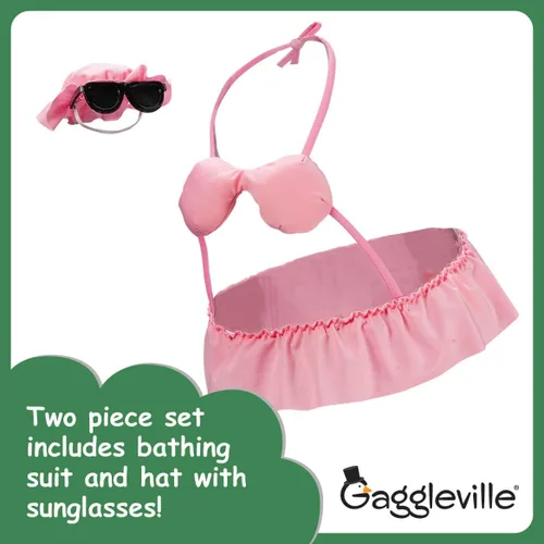 Vista 9 de Fox Valley Traders Gaggleville Bikini - Traje de ganso, se adapta a una estatua grande de 23 pulgadas de alto