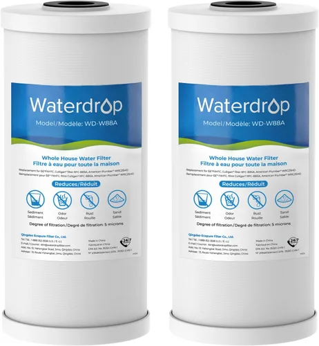 Vista 13 de Waterdrop Filtro de sedimentos de carbono CTO para toda la casa para GE® Cartucho de filtro de agua de repuesto para GXWH40L, W10-PR, Culligan®