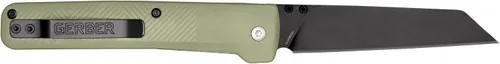 Vista 8 de Gerber Gear Pledge Cuchillo de bolsillo con clip para el bolsillo - Cuchillo plegable con hoja de 3.7" de panel completo de borde liso - Equipo