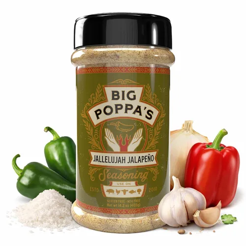 Vista 7 de Big Poppa's Double Secret Condimento para Bistec – Sazonador para Bistec Galardonado con Sal Marina Fina, Ajo en Polvo y Sal de Limón – Mezcla