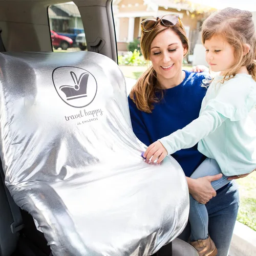 Vista 5 de J.L. Childress Cool 'n Cover - Protector térmico para asiento de automóvil y parasol