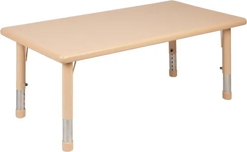 Vista 11 de Flash Furniture Mesa de actividades ajustable de plástico de 48 x 24