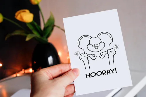 Vista 2 de Tarjeta de felicitación de Hip Hip Hip Hooray - Tarjeta de felicitación - Bonita tarjeta médica de regalo para médico-enfermera - Tarjeta de juego