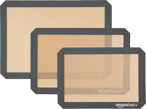 Vista 7 de Amazon Basics Tapete de silicona antiadherente para hornear, apto para alimentos, apto para lavavajillas, resistente al calor, 16.5 x 11.6 pulgadas