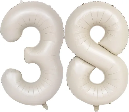 Vista 93 de Globos de 40 pulgadas con números de caramelo, papel de aluminio de helio, globos de látex de Mylar para fiesta de cumpleaños, decoración digital 0