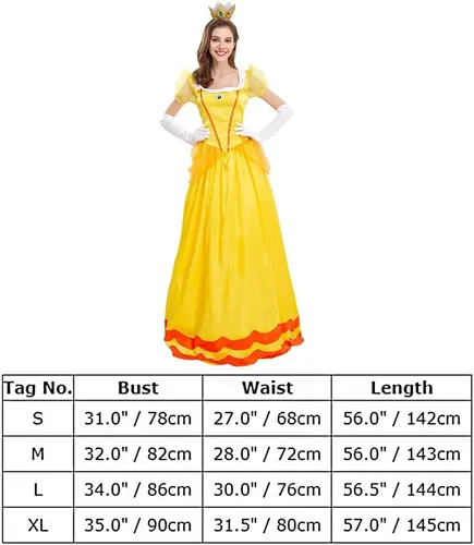 Vista 7 de IBTOM CASTLE Womens Princess Halloween Costume Adult Cosplay Dress Crown Birthday Carnival Party Fancy Dress Up Dance Gown