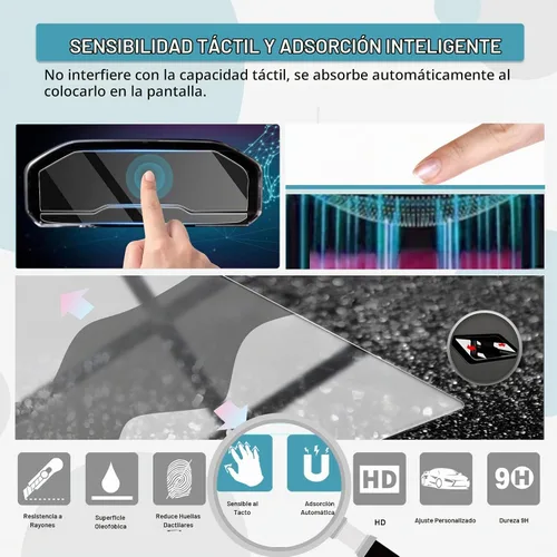 Vista 4 de CDEFG Protector de Pantalla Silverado 2022-2025 2026 para Camioneta Pickup Chevy Silverado 2022-2025 2026 Protector de Pantalla del Cluster
