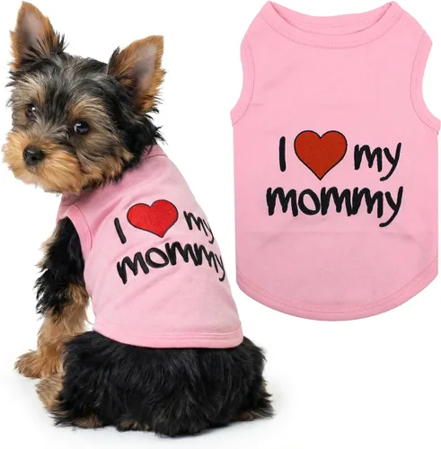 Vista 17 de Parisian Pet - Camiseta para perros y gatos, con texto en inglés Daddy's Girl, 2XS