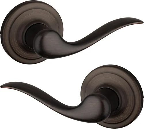 Vista 24 de Kwikset Tustin - Manija de puerta de entrada con cerradura y llave, palanca exterior reversible con cerradura segura, para entrada principal