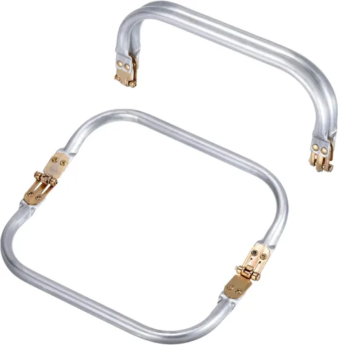 Vista 11 de uxcell Marco de metal para bolso, 2 unidades, marco de bloqueo rectangular de 5.9 pulgadas, cierre de cierre de beso, accesorios de repuesto