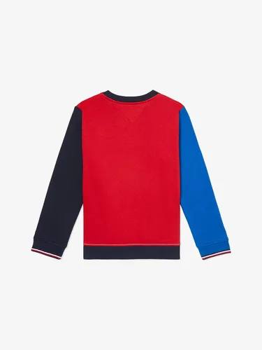 Vista 2 de Tommy Hilfiger Sudadera adaptativa para niño con cierre de velcro en los hombros
