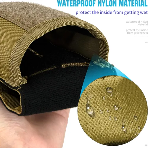 Vista 6 de bvya Funda táctica Molle para iPhone 15 Pro Max/15 Pro/15 Plus/15/14 Pro Max/13 Pro Max/12 Pro Max y otros teléfonos inteligentes de 4.7 a 6.9