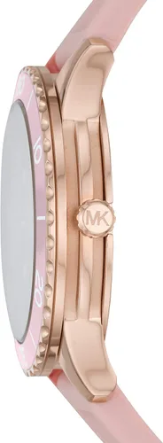 Vista 2 de Michael Kors Reloj Runway de acero inoxidable MK6979 - Reloj de cuero de tres manecillas Runway