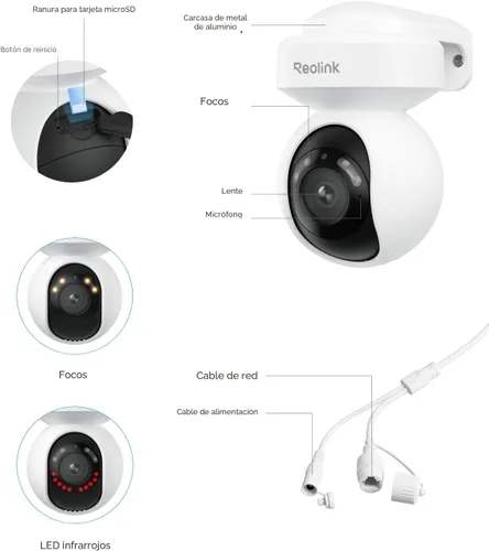 Vista 7 de REOLINK E1 al aire libre SE PoE 4K cámara al aire libre para la seguridad