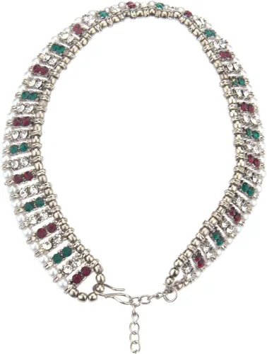Vista 7 de Efulgenz Joyas indias oxidadas – Par de tobilleras y pulseras para mujer – Joyas de pie de perlas de cristal oxidadas boho Multi