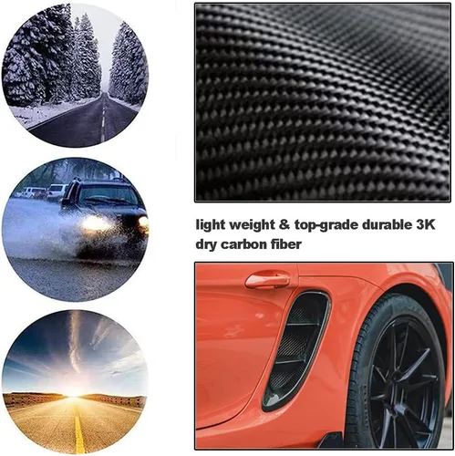 Vista 4 de Recorte de fibra de carbono seca para Porsche 718 Boxster Cayman 2016-2025 Marco de moldeo de admisión de aire cubierta de entrada de aire cubierta
