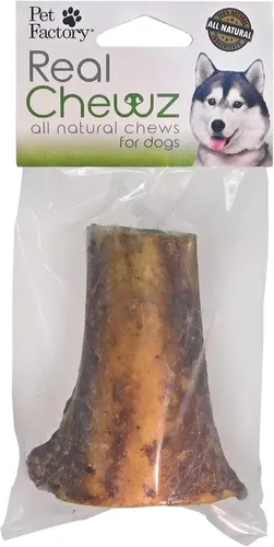 Vista 19 de Pet Factory Golosinas masticables para perros, 100% fabricadas en Estados Unidos, huesos anudados de 4 pulgadas, sabor a pollo, 18 unidades/1 paquete