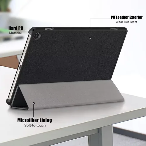Vista 5 de Funda para tablet Amazon Fire Max 11 (13ª generación, lanzada en 2023) – Funda ligera con triple soporte, magnética, función de encendido y apagado