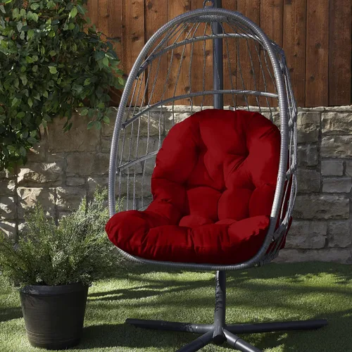 Vista 7 de Mozaic Home Cojín para Silla de Huevo Verde Manzana 44 x 27 x 4 pulgadas