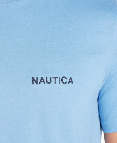 Vista 5 de Nautica - Camiseta de manga corta lisa y cuello redondo