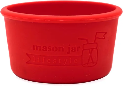 Vista 14 de Mason Jar Lifestyle - Fundas de silicona de 4 onzas para proteger bolas pequeñas, Kerr, tarros de conservas acolchados (gris carbón, paquete de 2)