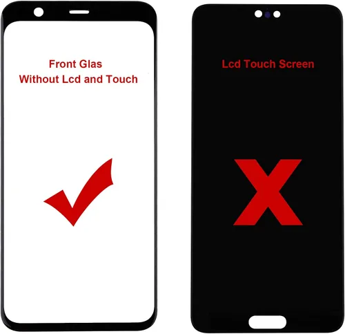 Vista 4 de Duotipa Reemplazo de pantalla frontal de cristal compatible con Google Pixel 4 de 5.7 pulgadas, pantalla de cristal frontal exterior para Google