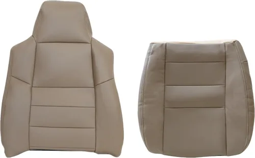 Vista 11 de Priprilod Funda de asiento de repuesto para parte inferior del lado del conductor, color bronceado, compatible con Ford F250 F350 Super Duty Lariat
