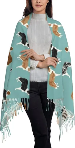 Vista 2 de Bufanda de cachemira suave para invierno, bufandas cálidas de invierno grandes, chal de pashmina, regalos