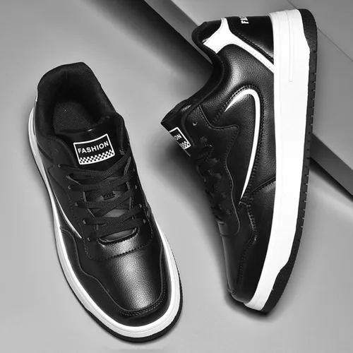 Vista 5 de Zapatos de skate para hombre, zapatos de skate de caña baja, zapatillas de deporte de moda, zapatos de skate de hip hop, zapatos casuales