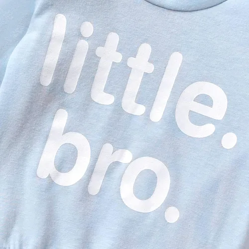 Vista 2 de Big Brother Little Brother Matching Outfits Big BroLittle Bro Long Shirt Pants NewbornToddler baby boy FallWinter Outfit