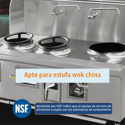 Vista 5 de Grifo de rango Wok manual comercial de montaje en pared individual con caño giratorio de 14 pulgadas, construcción de latón cromado pulido