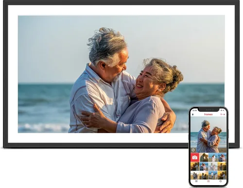 Vista 15 de Frameo Digital Frame WiFi, 15.6 inch Digital Picture Frame Large Display