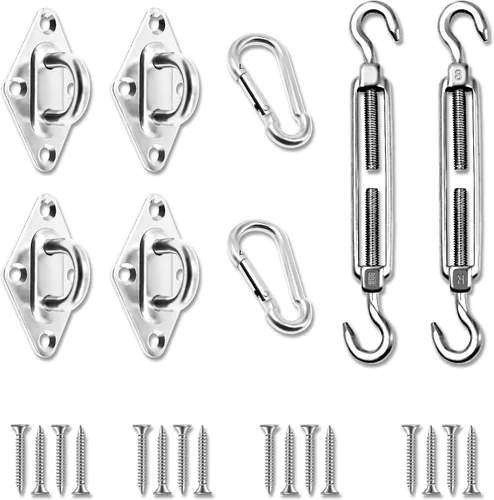 Vista 12 de Kit de accesorios para toldo con tensores de 6 pulgadas para instalación de toldo rectangular