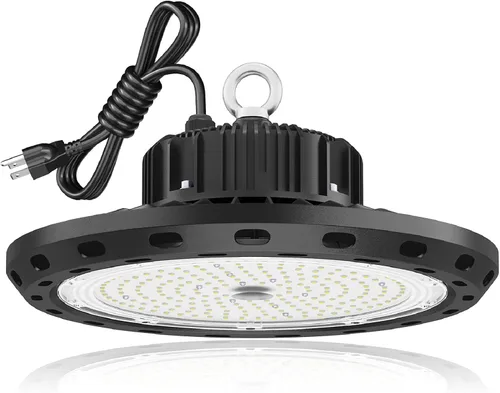 Vista 10 de Luz de bahía alta UFO LED 100W 15000 lúmenes【Ahorro energético, reemplaza 400W MH/HPS】 Voltaje amplio 100-277V para almacén, tienda, fábrica, taller