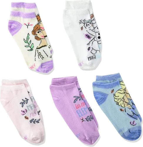 Vista 2 de Disney Frozen Girls - Paquete de 5 calcetines cortos