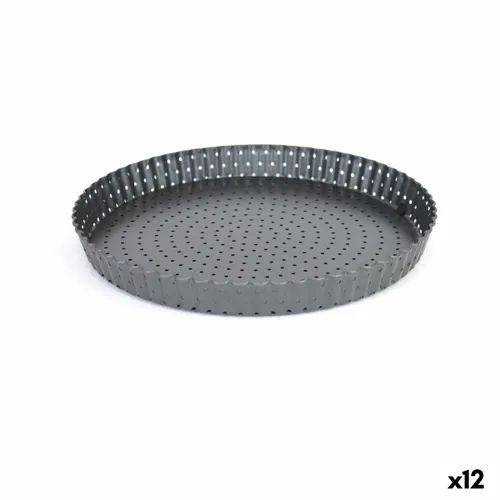 Vista 2 de Molde para Tartas Quttin 28 x 3 cm Perforado Desmontable (12 Unidades)