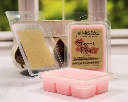 Vista 2 de Paquete de 2 – Cera perfumada de guisante dulce que se derrite por Just Makes Scents