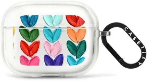 Vista 20 de CASETiFY Impact Airpods Pro (1ª/2ª) - Funda con anillo, color negro