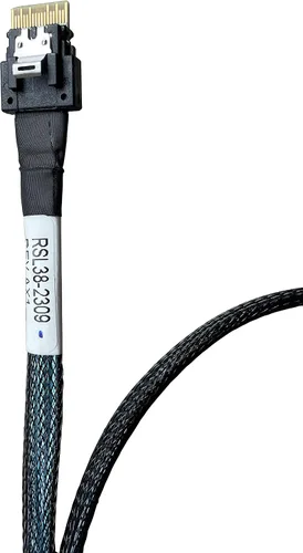 Vista 2 de Adaptador PCIe Gen4 de 4X a 4X a 4.5 pulgadas, cable 68P con alimentación, 29.5 in
