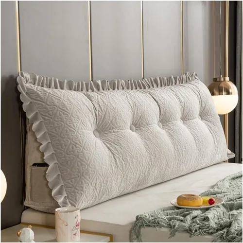 Vista 9 de Almohada de lectura triangular/almohada larga para cabecero, almohada de cama de lectura, respaldo triangular, cojín de apoyo de posicionamiento