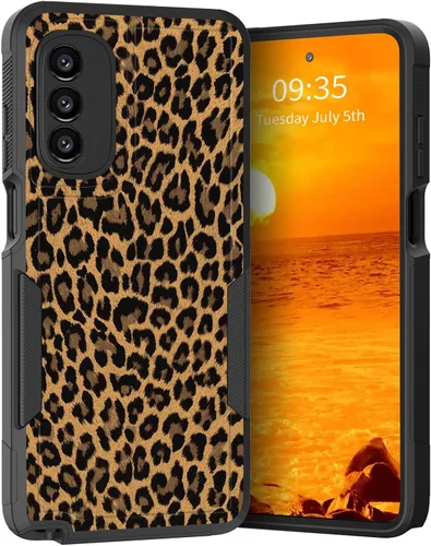 Vista 141 de para Moto G Play 4G 2024, funda de dos capas híbrida resistente y a prueba de golpes, PC duro + silicona suave protectora para Motorola Moto G Play
