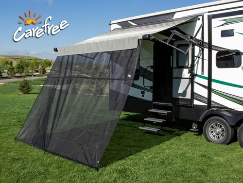 Vista 9 de Carefree Of Colorado Toldo Desplegable para Autocaravana EZ ZipBlocker - Pantalla de Sombra de Malla Negra para Toldo de Autocaravana, Bloqueador