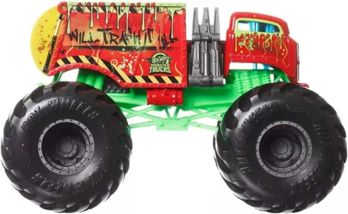 Vista 3 de Hot Wheels Camión monstruo grande a escala 1:24, varios modelos