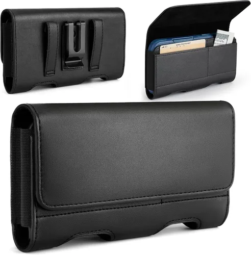 Vista 10 de Mopaclle Funda Tipo Holster de Nylon para Teléfono con Clip para Cinturón para iPhone 17 Pro / 17, iPhone 16 Pro 16, 15 Pro 15, iPhone 14, 14 Pro
