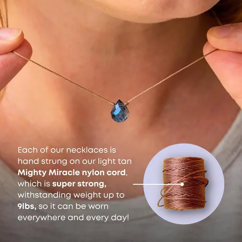 Vista 5 de SoulKu Collar hecho a mano, joyería de empoderamiento con cristal curativo, joyería inspiradora para mujeres, regalos para mamá y hermana, extensor